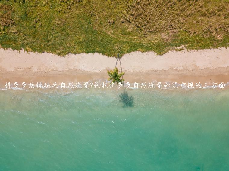 拼多多店鋪缺乏自然流量?獲取拼多多自然流量必須重視的三方面